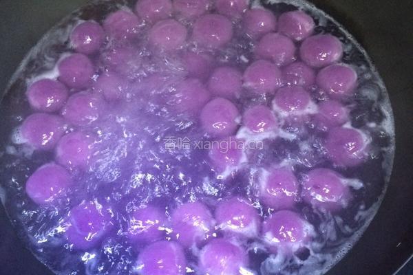 紫薯豆沙汤圆的做法图解14