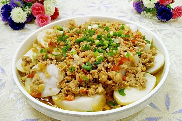 肉末蒸香芋的做法图解11