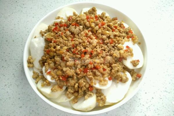 肉末蒸香芋的做法图解9
