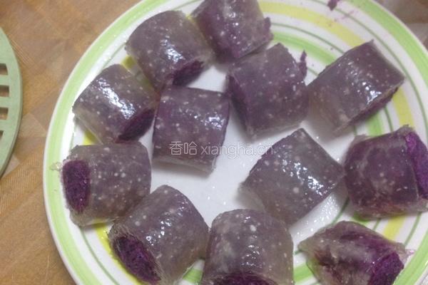 西米紫薯卷