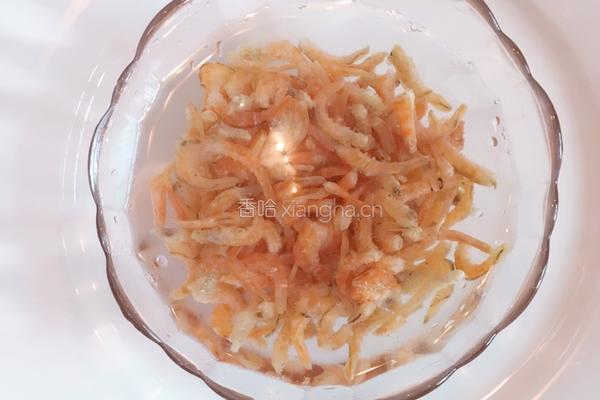 蒜蓉虾米炒芥菜头的做法图解4