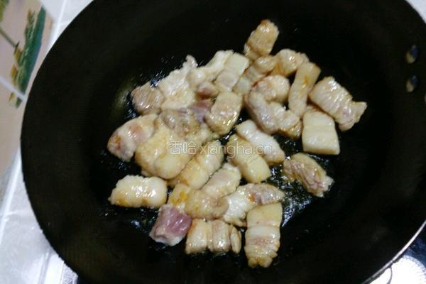 五花肉炖干豆角的做法图解6