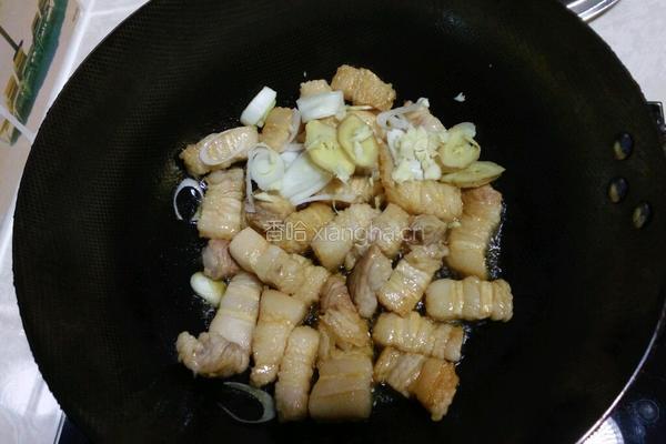 五花肉炖干豆角的做法图解7