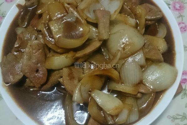 洋葱炒猪肝的做法图解6