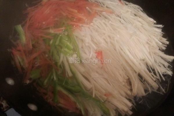 凉拌金针菇的做法图解4