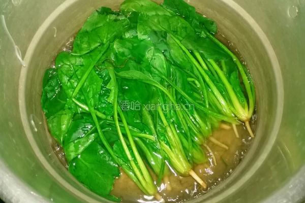 凉拌菠菜粉丝的做法图解4
