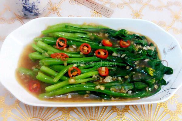 清煮油菜的做法图解5