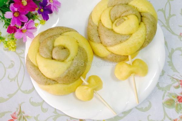 棒棒糖花卷的做法图解15