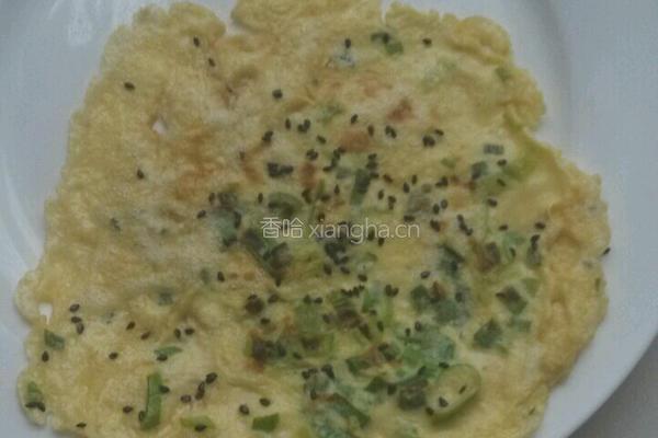 鸡蛋黑芝麻蛋卷的做法图解10