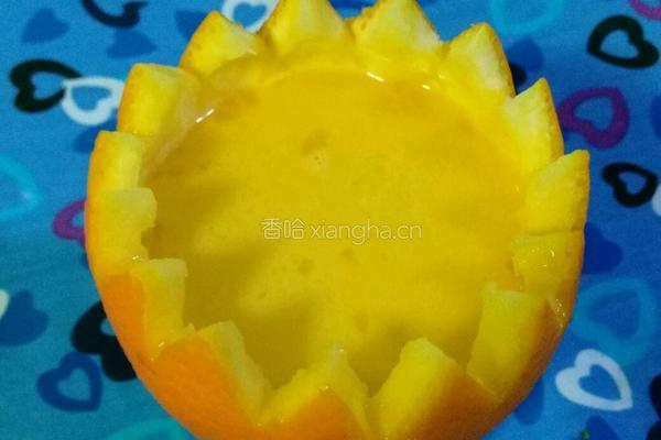 香橙熔岩蒸蛋的做法图解6