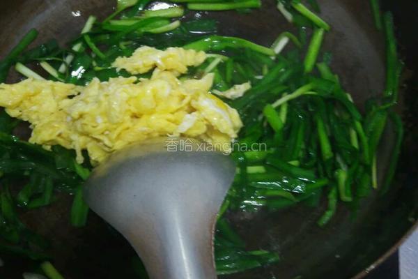 韭菜炒鸡蛋的做法图解8