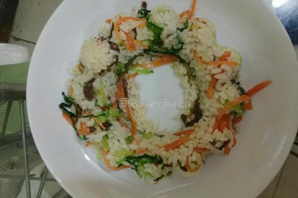 牛干巴蔬菜炒饭的做法图解4