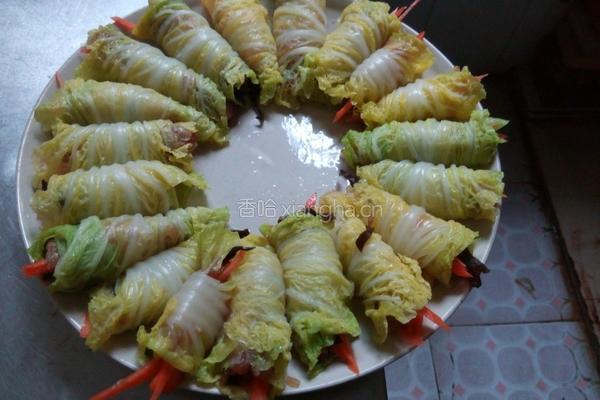 娃娃菜卷的做法图解5