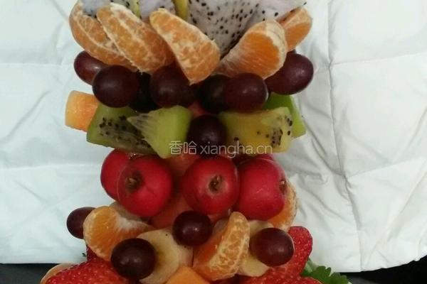 水果圣诞树的做法图解4