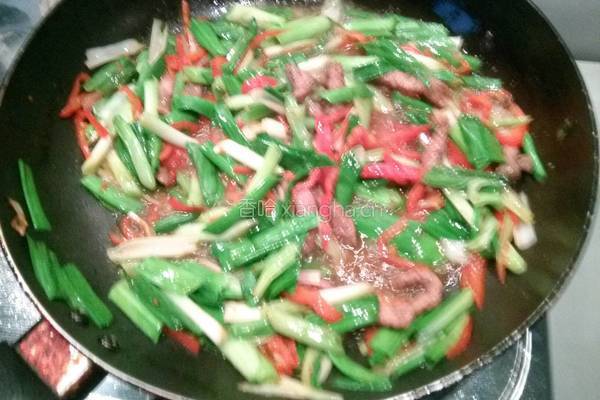 大蒜牛肉丝的做法图解5