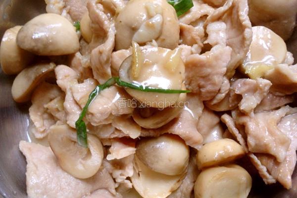 草菇炒瘦肉的做法图解8