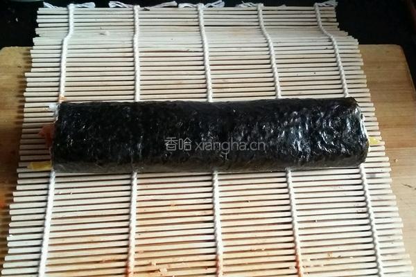 辣白菜寿司卷的做法图解10