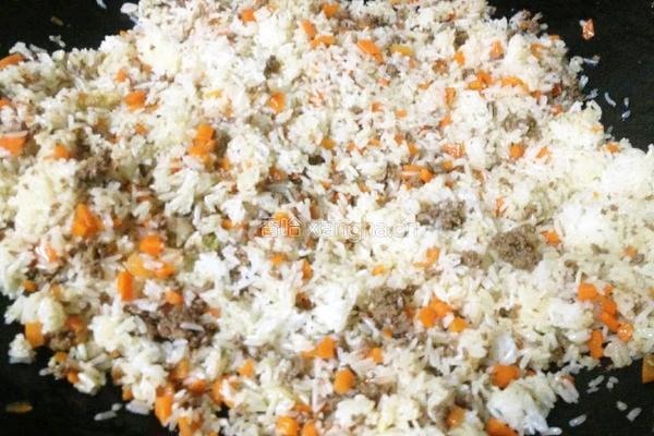 羊肉沫炒饭的做法图解7