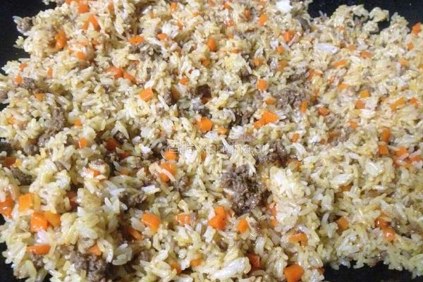 羊肉沫炒饭的做法图解8