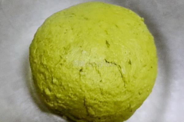 抹茶绿豆酥的做法图解4