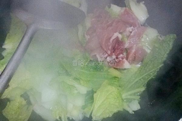 平菇白菜鸡血汤的做法图解5