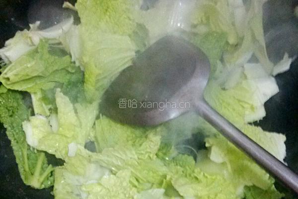 平菇白菜鸡血汤的做法图解4