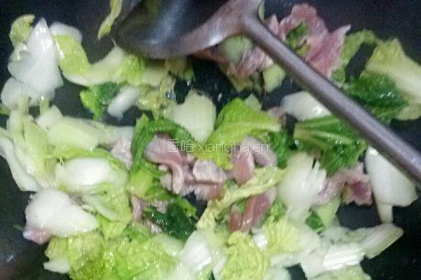 平菇白菜鸡血汤的做法图解6