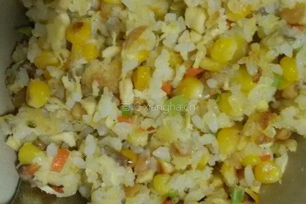 糯米鸡肉玉米饭的做法图解6
