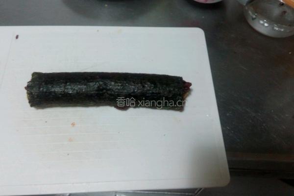 番茄鱼子紫米寿司的做法图解10