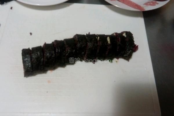 番茄鱼子紫米寿司的做法图解11
