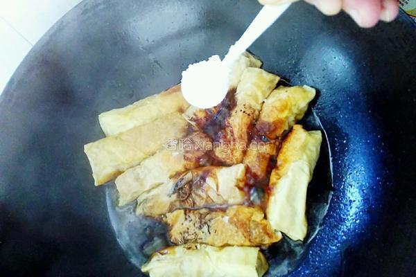 红烧百叶包肉的做法图解7