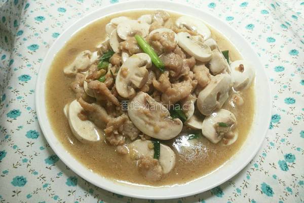 口蘑炒瘦肉的做法图解8