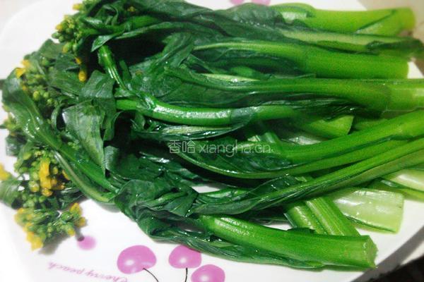 肉沫炒菜心的做法图解6