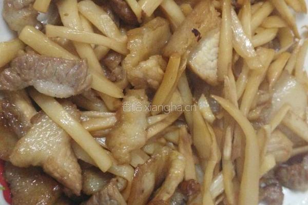酸笋炒肉的做法图解5