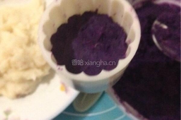 紫薯山药糕的做法图解4