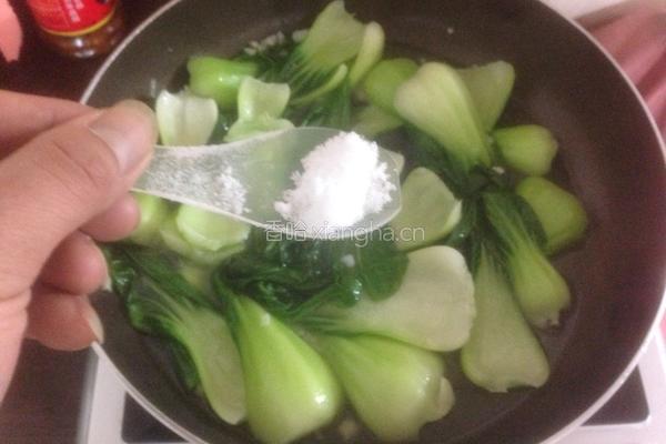 白灼上海青的做法图解7