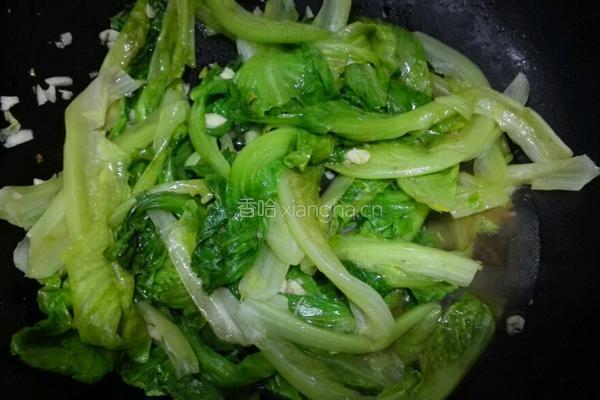 清炒生菜的做法图解3