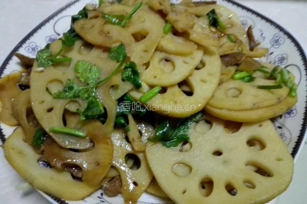 肉炒藕片的做法图解8