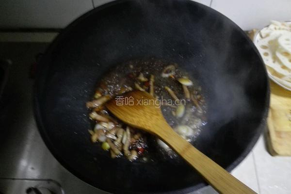 肉炒藕片的做法图解3