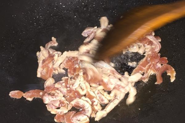 塔菜炒肉丝的做法图解4