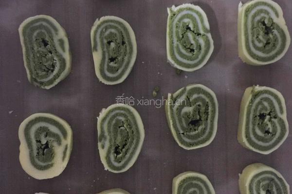 抹茶双色饼干的做法图解8