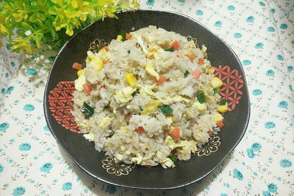 快手蛋炒饭的做法图解9