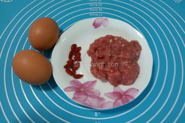 鸡蛋肉饼汤的做法图解1