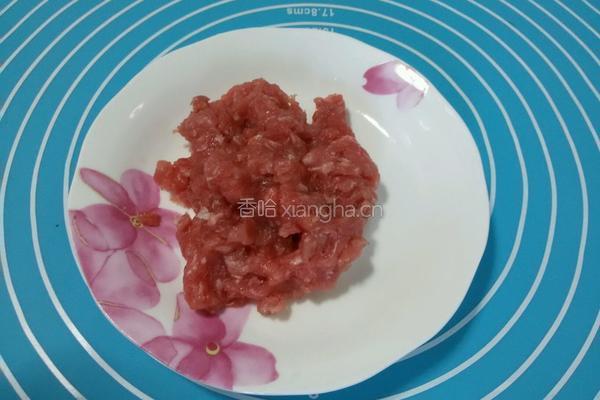 鸡蛋肉饼汤的做法图解2