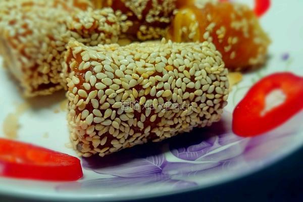 黄粑香蕉芝麻卷的做法图解6