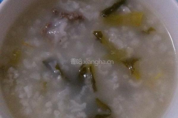 酸菜牛肉粥