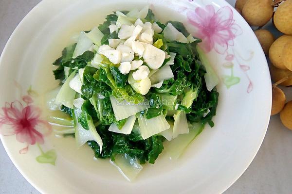 蒜泥黄心菜的做法图解6