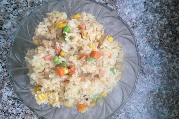 家常炒饭的做法图解4