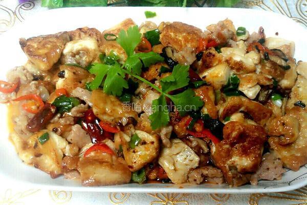 香煎麻辣豆腐的做法图解8