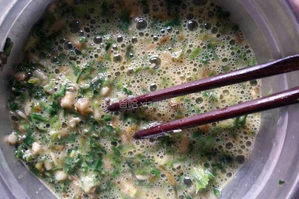 野生荠荠菜炒鸡蛋的做法图解4